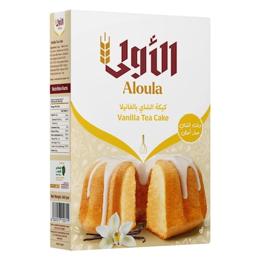 الاولى - خليط كيك الشاي بالفانيليا 400 جرام