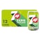 7UP ZERO SUGAR CAN 330ML X 12