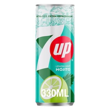 7UP MOJITO-LMN MNT ZERO SUGAR 330ML