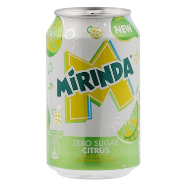 Mirinda Citrus Zero Sugar, 330 ml x12