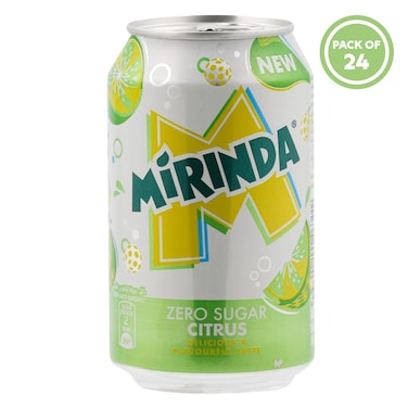 MIRINDA - Citrus Zero Sugar 330ML x24