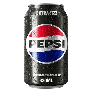 PEPSI BLACK - Zero Sugar Extra Fizz 330ML
