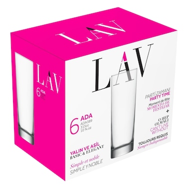 LAV Tumbler Set &ndash; 6 Pieces &ndash; 315ml