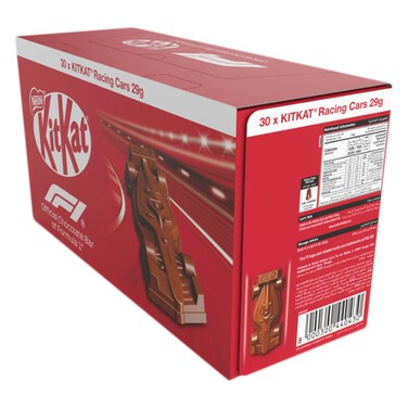 KitKat Racing Cars Milk Chocolate Wafer Bars &ndash; Formula 1 Edition &ndash; 29 g &times; 30