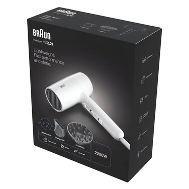BRAUN HAIR DRYER HD226 IONIC WHITE