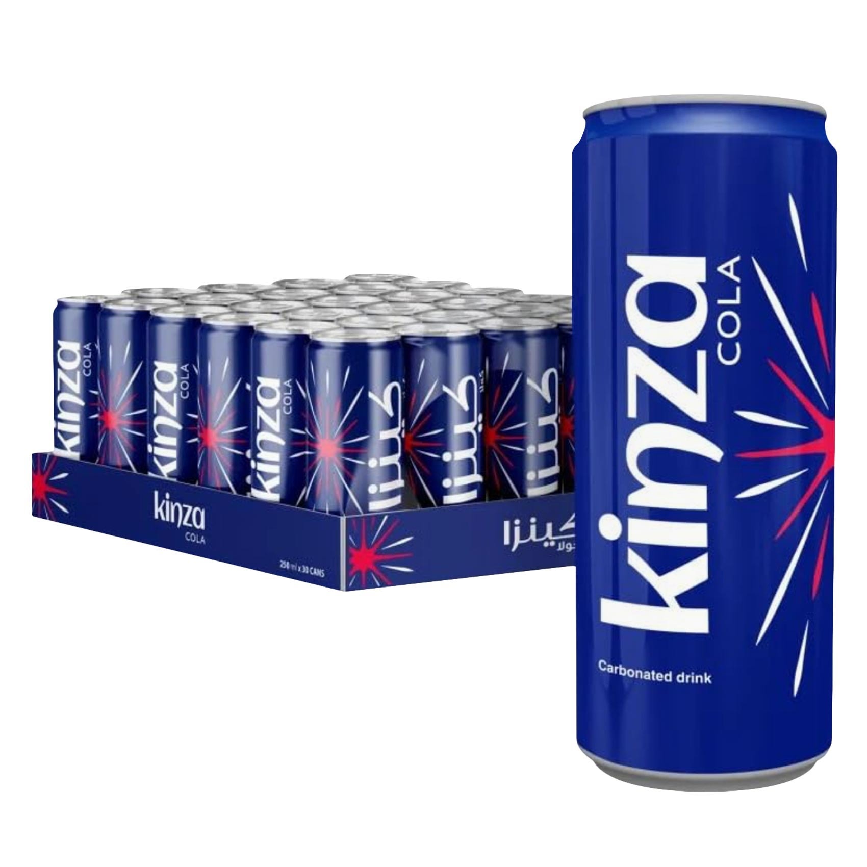 كينزا مشروب غازي بنكهة الكولا، 250 مل ×30