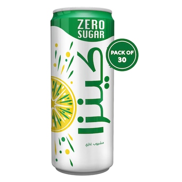 Kinza Lemon Zero Sugar Carbonated Drink &ndash; 250 ml &times; 30