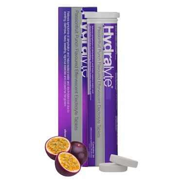 هايدرالايت أقراص فوارة للإلكترولايت – نكهة كوكتيل فاكهة الباشن – ٢٠ قرص