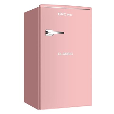 جي في سي برو ثلاجة صغيرة، سعة 86 لترًا، طولها 3 أقدام - لون وردي (GVRG-129)