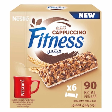 Fitness Cappuccino Cereal Bar 23.5g x6