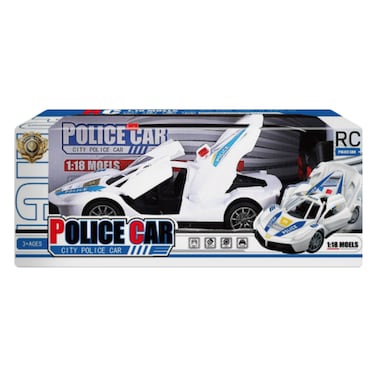 Remote Control Police Car &ndash; 1:18 Scale &ndash; 3 Opening Doors