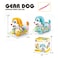 Walking Light-Up Dog Toy with Pull Rope