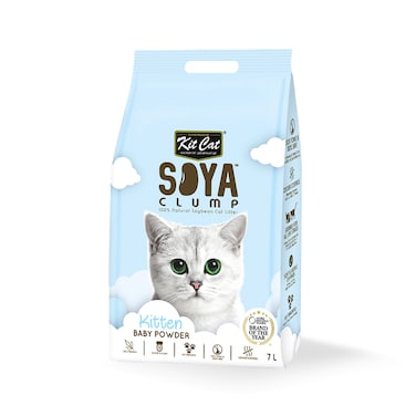 Kit Cat Soyabean Kitten Litter Baby Powder, 7L