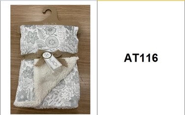 Unisex Baby Blanket Super Soft Warm Breathable Receiving Blankets for Stroller, Infants and Toddlers Size 76.2*101 cm model AT116