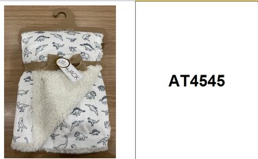 Unisex Baby Blanket Super Soft Warm Breathable Receiving Blankets for Stroller, Infants and Toddlers Size 76.2*101 cm model AT4545