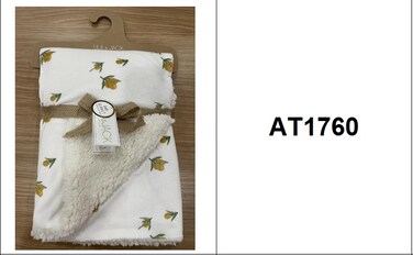 Unisex Baby Blanket Super Soft Warm Breathable Receiving Blankets for Stroller, Infants and Toddlers Size 76.2*101 cm model AT1760