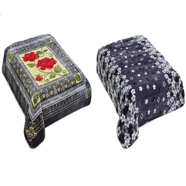 Double-sided winter blanket, single size, 220*160 cm, model YHD-6