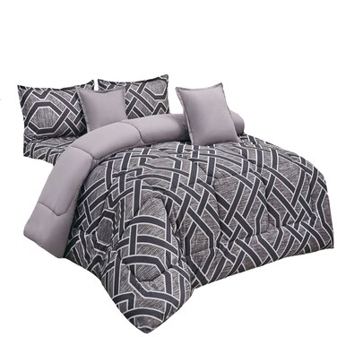 طقم لحاف شتوي6 قطع وجهين مقاس كينغ EL-2-006