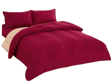 طقم لحاف ربيعي و خريفي وجهين 4 قطع مقاس مفرد XABF-003