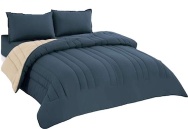 طقم لحاف ربيعي و خريفي وجهين 4 قطع مقاس مفرد XABF-004