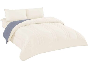 طقم لحاف ربيعي و خريفي وجهين 4 قطع مقاس مفرد XABF-009