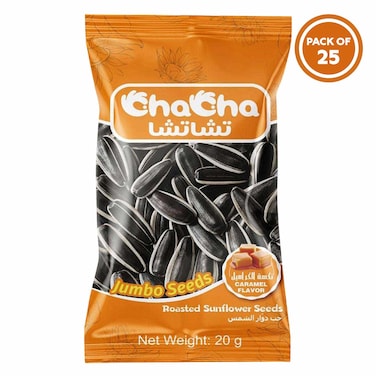 ChaCha Caramel Sunflower Seeds &ndash; 25 &times; 20 g