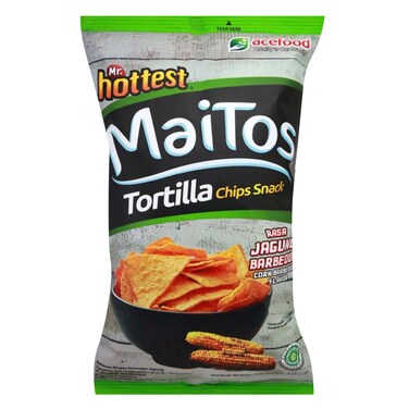 Miatos Tortilla Chips Bbq Corn Flavor 125g