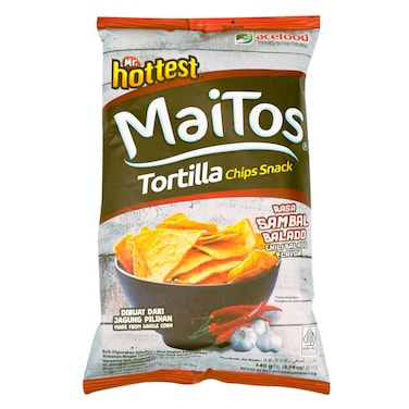 Miatos Tortilla Chips Chili Balado 125g