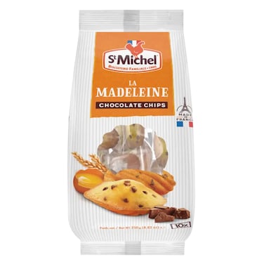 ST MICHEL MADELEINE CHOC CHPS 250G