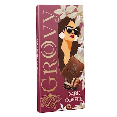 Grovy Coffee Dark Chocolate, 80g