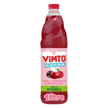 Vimto - Real Fruit Real Fruit Squash Cherry, Raspberry &amp; Blackcurrant Drink 1l