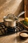 MISTERCOOK Mister Cook Titan Tri-Ply Casserole With Cover, 1138/20C, 20 Cm, Tri-Ply, Durable, Stainless Steel