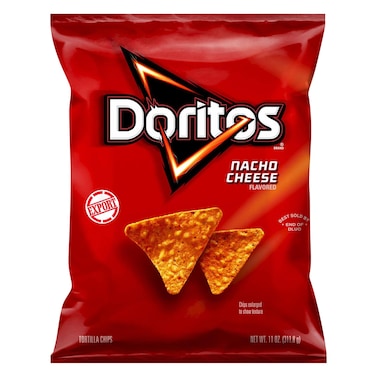 Doritos Tortilla Chips, Nacho Cheese Flavor, 312g