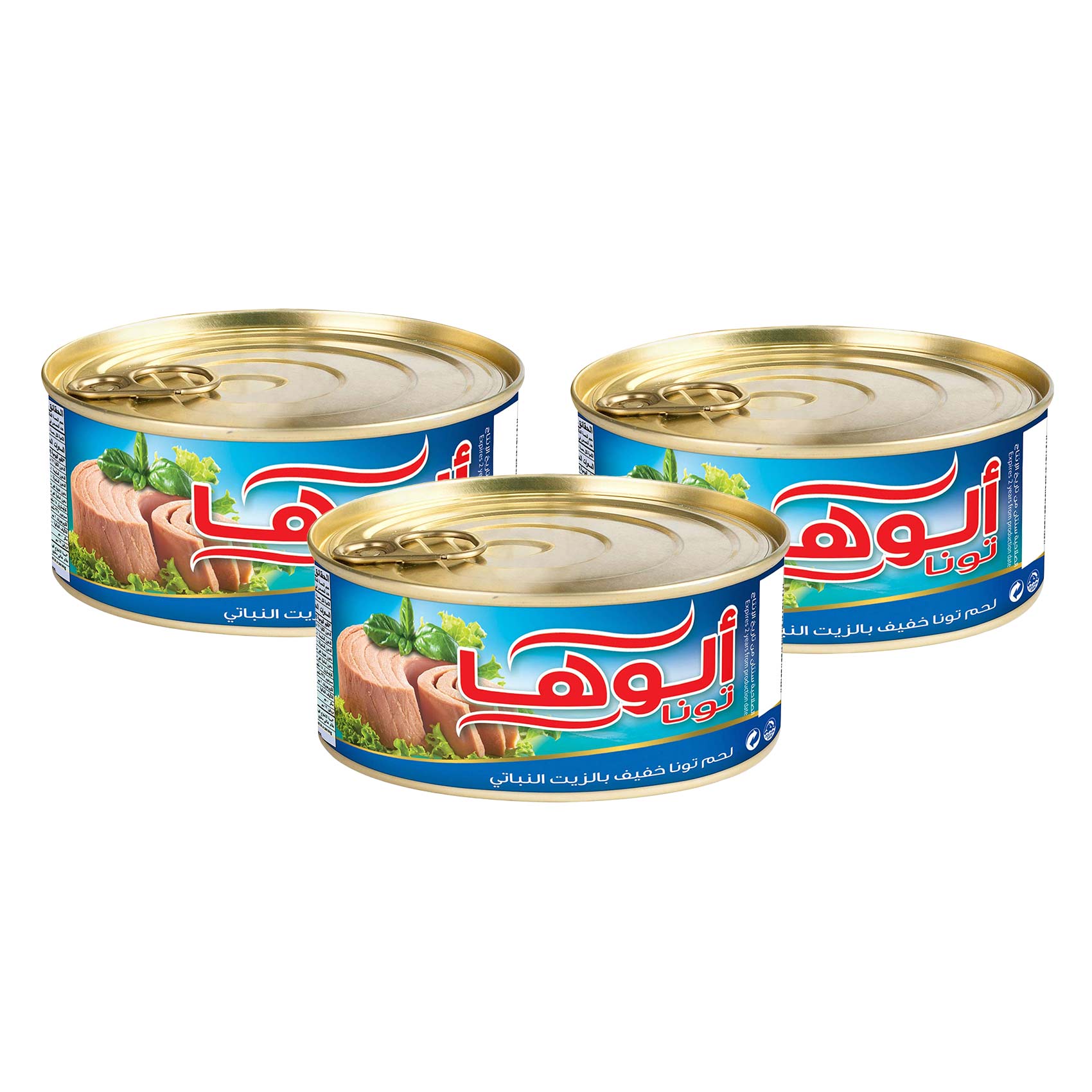 ألوها تونة لايت في زيت نباتي، 185 جرام ×3