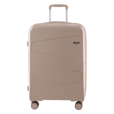 Nomad Luxe Plus Polypropylene Hard Shell Luggage &ndash; 20 Inch &ndash; 8 Wheels &ndash; Khaki