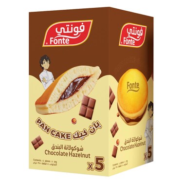 فونتي بان كيك بالشوكولاتة والبندق، 37 جرام ×5
