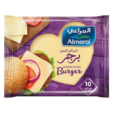المراعي شرائح جبنة برجر، 200 جرام، 8+2 مجاناً