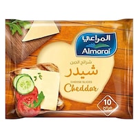 Almarai Cheddar Cheese Slices, 200g, 8+2 Free