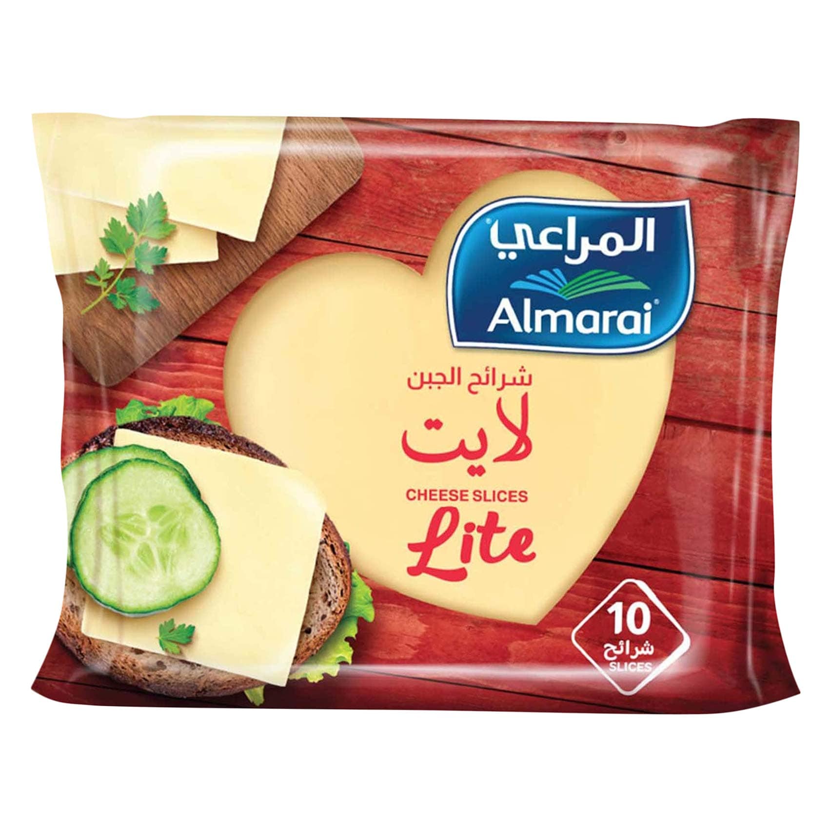 المراعي شرائح جبن لايت، 200 جرام، 8+2 مجاناً