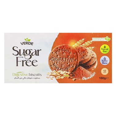 Verde - Sugar Free Chocolate Digestive Biscuit 180g