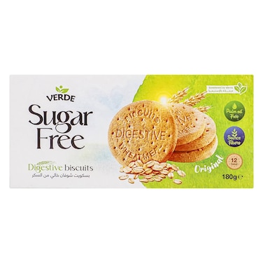 Verde - Sugar Free Original Digestive Biscuit 180g