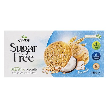 Verde - Sugar Free Coconut Digestive Biscuit 180g