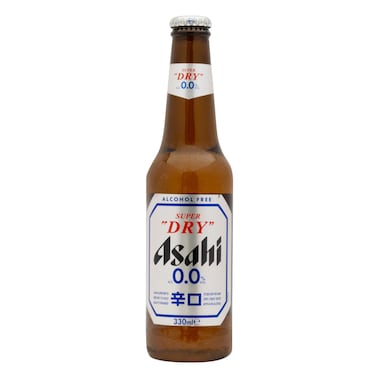 Asahi 0.0% Alcohol Super Dry Malt Drink, Bottle, 330ml