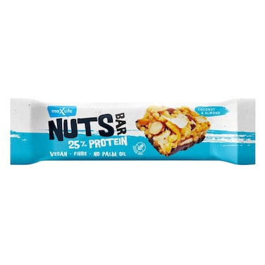 Max Life - Nuts Bar 25% Protein Coconut &amp; Almond 40g