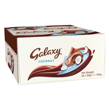 Galaxy Milk Chocolate With Coconut 30g x24