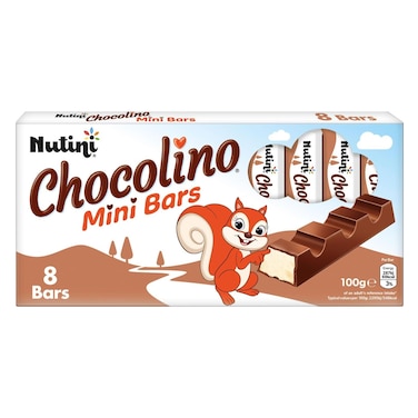 NUTINI - ChocoLino, Mini Bars With Milk Flavoured Filling 100g