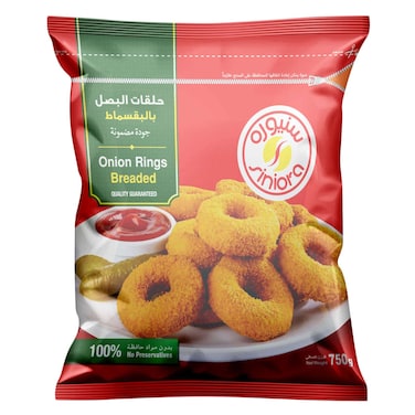 Siniora Breaded Onion Rings, 750g