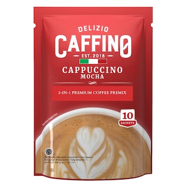 Caffino Mocha Cappuccino &ndash; 10 Sachets &times; 20 g