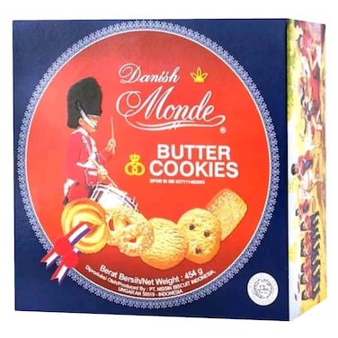Danish Monde Butter Cookies Tin Box 454g