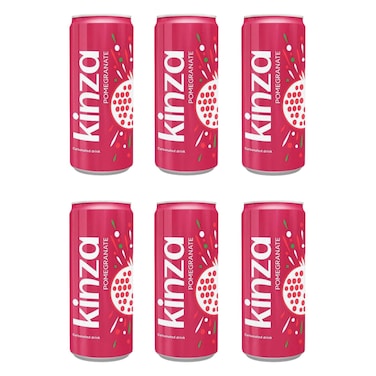 KINZA - Pomegranate Soft Drink 250ml x6